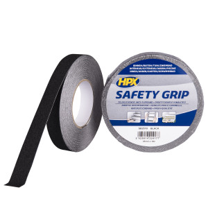 HPX Anti-slip tape - Zwart 25mm x 18mtr
