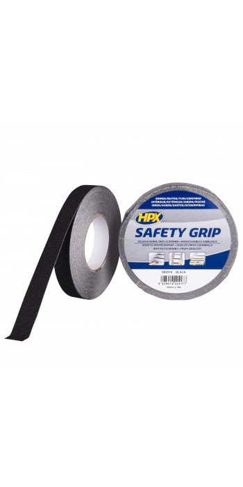 HPX Anti-slip tape - Zwart 25mm x 18mtr