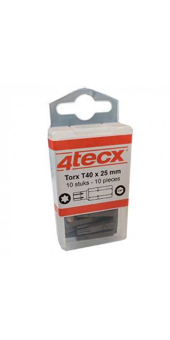 4TECX Torx Bit T40 - 25mm (10 stuks)