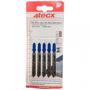 4TECX Decoupeerzaagblad HSS 75mm ZT 1,2mm - T118A (5 stuks)