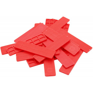 Kunststof Glasblok - 100x30x3mm - Rood (100st)