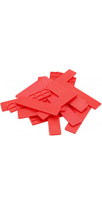 Kunststof Glasblok - 100x30x3mm - Rood (100st)