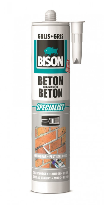 Speciaal radiator Grondwet Bison Beton- en Cement Kit - Grijs - 310ml - Kit247.nl