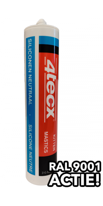 4TECX Siliconenkit  RAL 9001 - Neutraal - 310ml