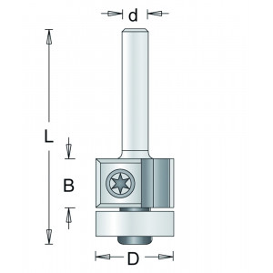 HM Kantenfrees 204-8 - Met Wisselmessen - D= 19