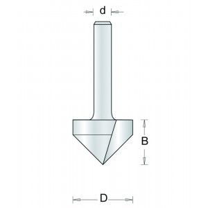 HSS V-Groeffrees 15-8 - D= 13,5