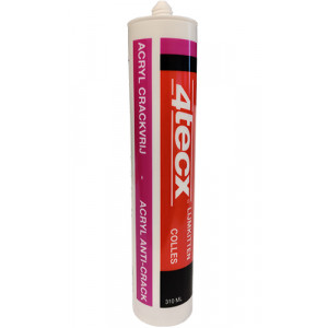 4TECX Acrylaatkit Crackvrij - Wit - 310ml