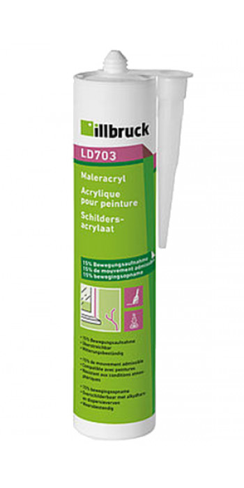 Illbruck LD703 Schildersacrylaatkit - Wit - 310ml