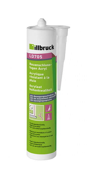 Illbruck LD705 Acrylaatkit Buitenkwaliteit - Wit - 310ml