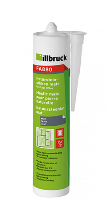 Illbruck FA880 Natuursteenkit Mat - Donkergrijs - 310ml