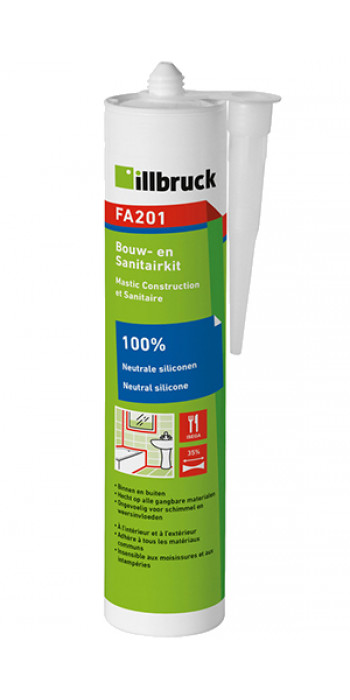 Illbruck FA201 Siliconen Sanitairkit - 310ml 