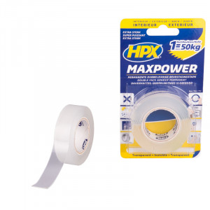HPX Max Power Transparant - 19mm x 2mtr