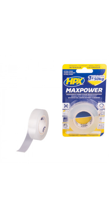 HPX Max Power Transparant - 19mm x 2mtr